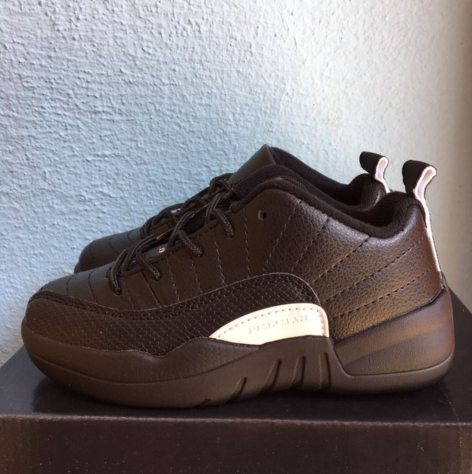 Air Jordan 12 Brown White Shoes For Kids